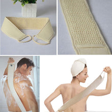 Load image into Gallery viewer, Soft Skin Care Exfoliating Loofah Sponge Back Strap Bath Shower Body Massage Spa Cleaning Scrubber Brush Tool, Soft Skin Loofah Sponge Back Strap