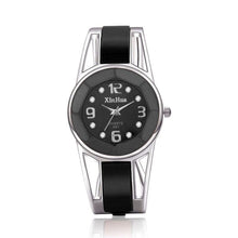 Load image into Gallery viewer, XinHua Women Diamond Mirror Surface Hollow Stainless Steel Bracelet Quartz Watch