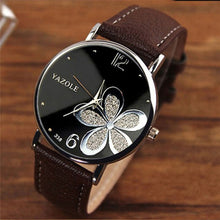 Load image into Gallery viewer, YAZOLE Ladies OL Style Four-leaf Clover Pattern Quartz Watch
