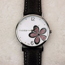 Load image into Gallery viewer, YAZOLE Ladies OL Style Four-leaf Clover Pattern Quartz Watch