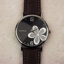 Load image into Gallery viewer, YAZOLE Ladies OL Style Four-leaf Clover Pattern Quartz Watch