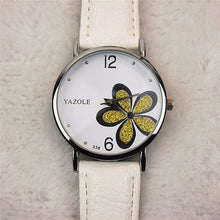 Load image into Gallery viewer, YAZOLE Ladies OL Style Four-leaf Clover Pattern Quartz Watch