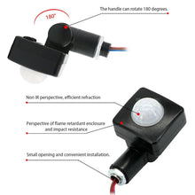 Load image into Gallery viewer, Automatic Security PIR Infrared Motion Sensor Detector Wall Spotlights Switch, 10mm, 12mm