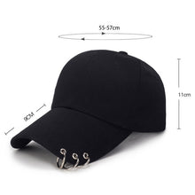 Load image into Gallery viewer, Unisex Casual Solid Color Adjustable Baseball Caps with Ring