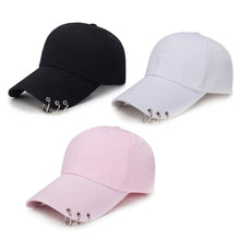 Load image into Gallery viewer, Unisex Casual Solid Color Adjustable Baseball Caps with Ring