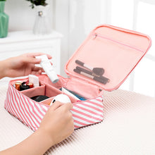 Load image into Gallery viewer, Large Capacity Portable Lady Waterproof Padded Travel Cosmetic Bag Beautician Storage Bags Women Makeup Bag