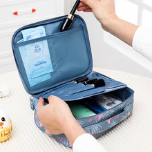 Load image into Gallery viewer, Large Capacity Portable Lady Waterproof Padded Travel Cosmetic Bag Beautician Storage Bags Women Makeup Bag