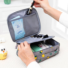 Load image into Gallery viewer, Large Capacity Portable Lady Waterproof Padded Travel Cosmetic Bag Beautician Storage Bags Women Makeup Bag