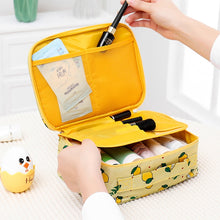 Load image into Gallery viewer, Large Capacity Portable Lady Waterproof Padded Travel Cosmetic Bag Beautician Storage Bags Women Makeup Bag
