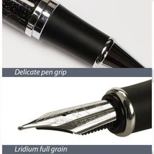 Load image into Gallery viewer, X750 Stationery Stainless Steel Fountain Pen Medium Nib Ink Pens School Oiifice Gift, 0.5mm, 1.1mm