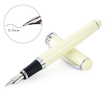 Load image into Gallery viewer, X750 Stationery Stainless Steel Fountain Pen Medium Nib Ink Pens School Oiifice Gift, 0.5mm, 1.1mm