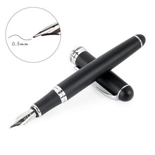 Load image into Gallery viewer, X750 Stationery Stainless Steel Fountain Pen Medium Nib Ink Pens School Oiifice Gift, 0.5mm, 1.1mm