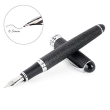 Load image into Gallery viewer, X750 Stationery Stainless Steel Fountain Pen Medium Nib Ink Pens School Oiifice Gift, 0.5mm, 1.1mm