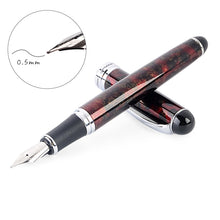 Load image into Gallery viewer, X750 Stationery Stainless Steel Fountain Pen Medium Nib Ink Pens School Oiifice Gift, 0.5mm, 1.1mm