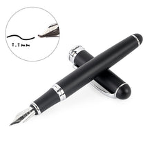 Load image into Gallery viewer, X750 Stationery Stainless Steel Fountain Pen Medium Nib Ink Pens School Oiifice Gift, 0.5mm, 1.1mm