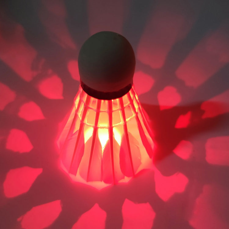 4 in 1 LED Goose Feather Material LED Light Durable Badminton