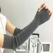 Load image into Gallery viewer, Autumn and Winter Long Thick Warm Cashmere Sleeves Fingerless Fake Sleeves