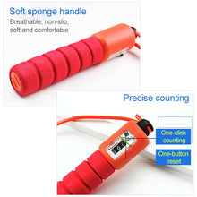 Load image into Gallery viewer, Jump Ropes with Counter Sports Fitness Adjustable Fast Speed Counting Jump Skip Rope Skipping Wire