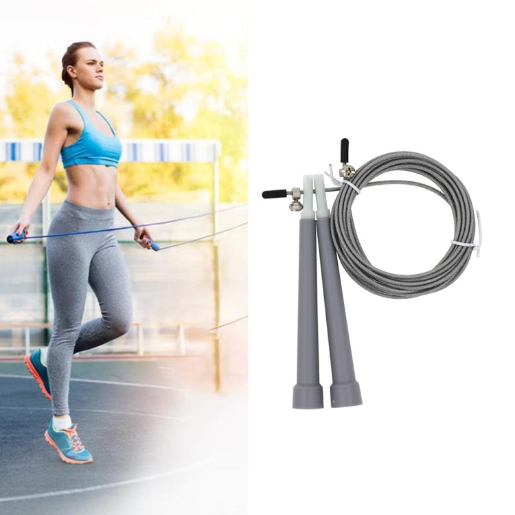 Steel Wire Skipping Skip Adjustable Fitness Jump Rope，Length: 3m