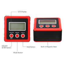 Load image into Gallery viewer, 3 Button Mini Precision Magnetic Digital Tilt Box / Tilt Meter / Inclinometer