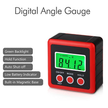 Load image into Gallery viewer, 3 Button Mini Precision Magnetic Digital Tilt Box / Tilt Meter / Inclinometer