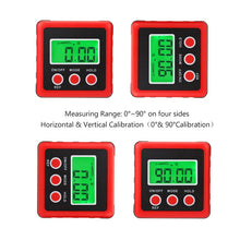 Load image into Gallery viewer, 3 Button Mini Precision Magnetic Digital Tilt Box / Tilt Meter / Inclinometer