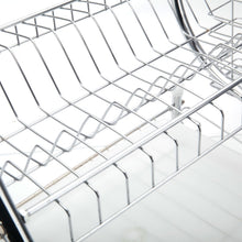 Load image into Gallery viewer, 2 Tiers Kitchen Dish Drying Rack Drainer Dryer Tray Cultery Holder, Cultery Holder