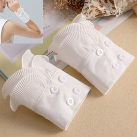 Inner Shirt Sleeves Double Pleated Lace Fake Sleeves Wild Sleeves