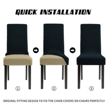 Load image into Gallery viewer, Modern Plain Color Chair Cover Spandex Stretch Elastic Wedding Banquet Chair Covers Dining Seat Cover Pastoral Hotel Cover, Universal Size