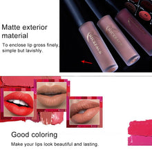 Load image into Gallery viewer, Lip Gloss Nude Matte Liquid Lipstick Waterproof  Long Lasting Moisturizing Lip Makeup Cosmetics, 01, 02, 03, 04, 05, 06, 07, 08, 09, 10, 11, 12, 13, 14, 15, 16, 17, 19, 20, 21, 22, 23, 24