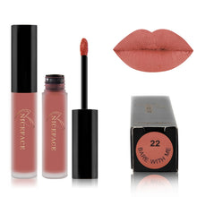 Load image into Gallery viewer, Lip Gloss Nude Matte Liquid Lipstick Waterproof  Long Lasting Moisturizing Lip Makeup Cosmetics, 01, 02, 03, 04, 05, 06, 07, 08, 09, 10, 11, 12, 13, 14, 15, 16, 17, 19, 20, 21, 22, 23, 24
