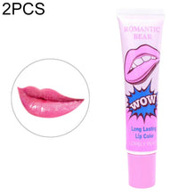 Load image into Gallery viewer, 2 PCS Easy Peel Off  Long Lasting Lip Gloss Waterproof Matte  Lipstick Women Cosmetic, watermelon red, Lovely peach, Sexy red, Rose Pink, Cherry red, Sweet orange