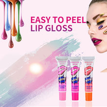 Load image into Gallery viewer, 2 PCS Easy Peel Off  Long Lasting Lip Gloss Waterproof Matte  Lipstick Women Cosmetic, watermelon red, Lovely peach, Sexy red, Rose Pink, Cherry red, Sweet orange