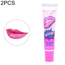 Load image into Gallery viewer, 2 PCS Easy Peel Off  Long Lasting Lip Gloss Waterproof Matte  Lipstick Women Cosmetic, watermelon red, Lovely peach, Sexy red, Rose Pink, Cherry red, Sweet orange