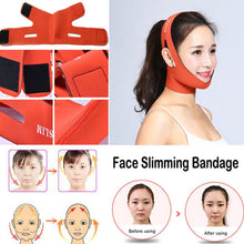 Load image into Gallery viewer, Female Facial Care Lifting Firming Bandage, Orange, Purple