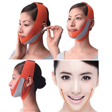Load image into Gallery viewer, Female Facial Care Lifting Firming Bandage, Orange, Purple