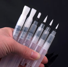 Load image into Gallery viewer, 6 PCS Portable Paint Brush Water Color Brush Pencil Soft Watercolor Brush Pen Drawing Art Supplies, 6 PCS Watercolor Pen