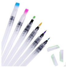 Load image into Gallery viewer, 6 PCS Portable Paint Brush Water Color Brush Pencil Soft Watercolor Brush Pen Drawing Art Supplies, 6 PCS Watercolor Pen