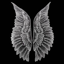 Load image into Gallery viewer, 1 Pair Organza Wings Shape Embroidery DIY Clothing Accessories, Red, Black, Gold, White