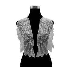 Load image into Gallery viewer, 1 Pair Organza Wings Shape Embroidery DIY Clothing Accessories, Red, Black, Gold, White