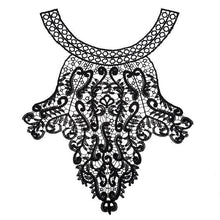 Load image into Gallery viewer, Embroidered Lace Collar Flower Three-dimensional Hollow Fake Collar DIY Clothing Accessories, Blue, Black, Purple Pink, Light Brown, White
