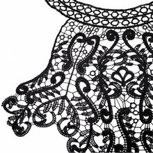 Load image into Gallery viewer, Embroidered Lace Collar Flower Three-dimensional Hollow Fake Collar DIY Clothing Accessories, Blue, Black, Purple Pink, Light Brown, White