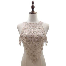 Load image into Gallery viewer, Embroidered Lace Collar Flower Three-dimensional Hollow Fake Collar DIY Clothing Accessories, Blue, Black, Purple Pink, Light Brown, White