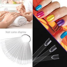 Load image into Gallery viewer, 3 Set Fan-shaped Nail Mold Swatch Nail Polish Color Card Nail Art Display Board