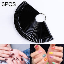 Load image into Gallery viewer, 3 Set Fan-shaped Nail Mold Swatch Nail Polish Color Card Nail Art Display Board