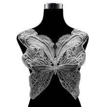 Load image into Gallery viewer, Butterfly Shape Embroidery Corsage Lace Collar DIY Clothing Accessories, Size: About 42 x 38cm