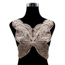 Load image into Gallery viewer, Butterfly Shape Embroidery Corsage Lace Collar DIY Clothing Accessories, Size: About 42 x 38cm