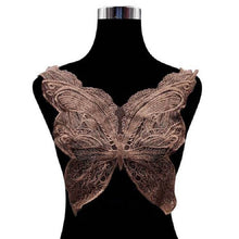 Load image into Gallery viewer, Butterfly Shape Embroidery Corsage Lace Collar DIY Clothing Accessories, Size: About 42 x 38cm