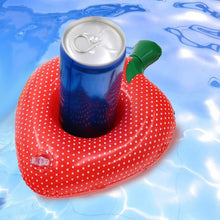 Load image into Gallery viewer, 2 PCS Strawberry Shape Inflatable Coaster Floating Water Drink Cup Holder