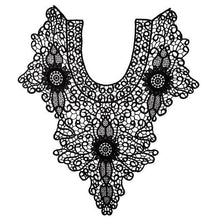 Load image into Gallery viewer, Lace Embroidery Hollow Fake Collar DIY Clothing Accessories, Size: About 55 x 47cm, Red, Beige, Black, Light Brown, White